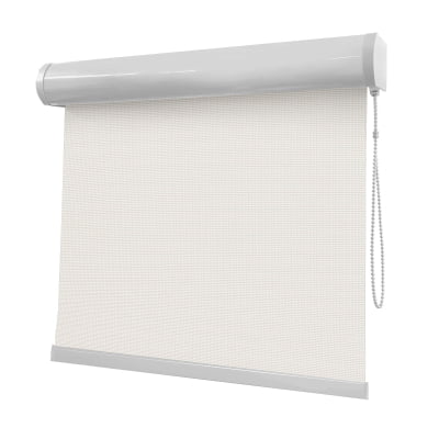 Cortina Rolô Off White Tecido Tela Solar Coleção Screen 3% Cor White