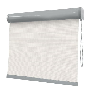 Cortina Rolô Off White Tecido Tela Solar Coleção Screen 3% Cor White