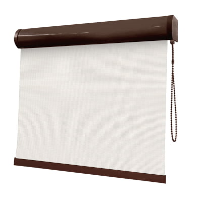 Cortina Rolô Off White Tecido Tela Solar Coleção Screen 3% Cor White