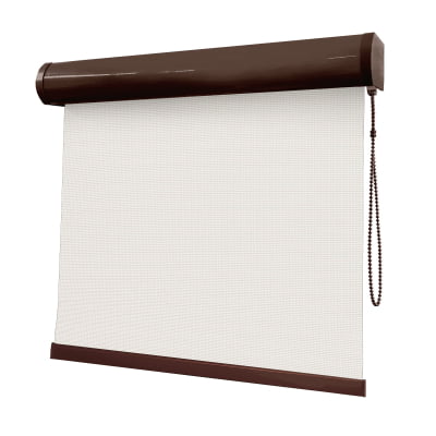 Cortina Rolô Off White Tecido Tela Solar Coleção Screen 3% Cor White