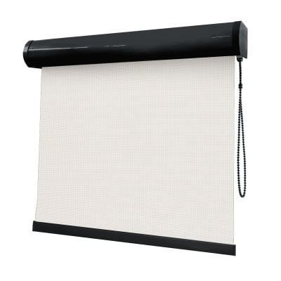Cortina Rolô Off White Tecido Tela Solar Coleção Screen 3% Cor White
