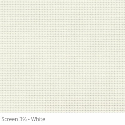 Cortina Rolô Off White Tecido Tela Solar Coleção Screen 3% Cor White