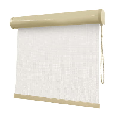 Cortina Rolô Off White Tecido Tela Solar Coleção Screen 5% Cor White