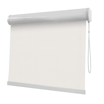 Cortina Rolô Off White Tecido Tela Solar Coleção Screen 5% Cor White