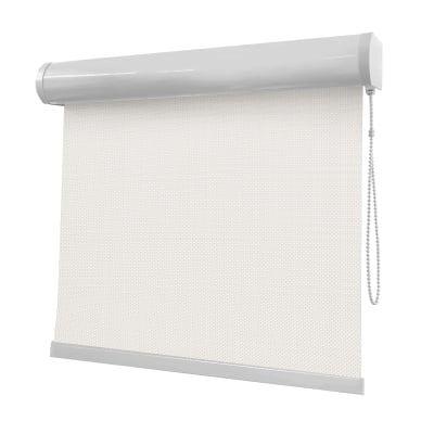 Cortina Rolô Off White Tecido Tela Solar Coleção Screen 5% Cor White