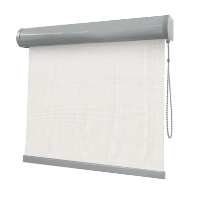 Cortina Rolô Off White Tecido Tela Solar Coleção Screen 5% Cor White