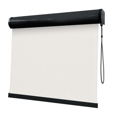 Cortina Rolô Off White Tecido Tela Solar Coleção Screen 5% Cor White