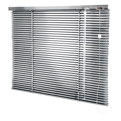Persiana Horizontal Alumínio Prata Coleção 16mm Cor 034