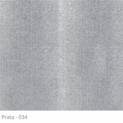 Persiana Horizontal Alumínio Prata Coleção 50mm Cor 034