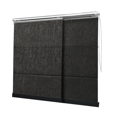 Cortina Painel Preta Tecido Translúcido Coleção TJ5661 Cor Black