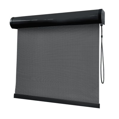 Cortina Rolô Cinza Tecido Tela Solar Coleção Screen 3% Cor Black