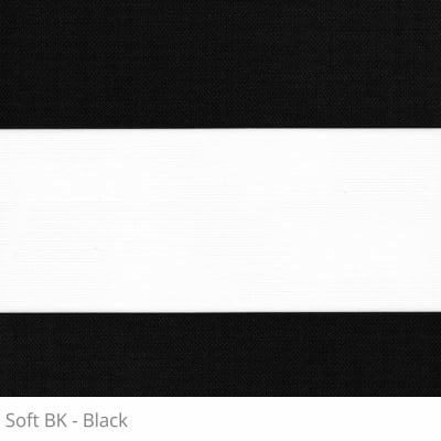 Cortina Rolô Double Vision Preta Tecido Semi Blackout Coleção Soft Cor Black Cortina Rolô Double Vision Preta Tecido Semi Blackout Coleção Soft Cor Black