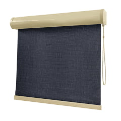Cortina Rolô Preta Tecido Blackout Coleção TJ5661 Cor Black