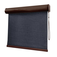 Cortina Rolô Preta Tecido Blackout Coleção TJ5661 Cor Black