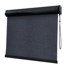 Cortina Rolô Preta Tecido Blackout Coleção TJ5661 Cor Black
