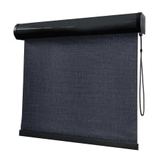 Cortina Rolô Preta Tecido Blackout Coleção TJ5661 Cor Black