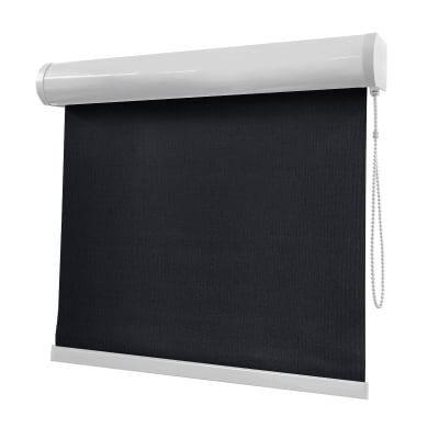 Cortina Rolô Preta Tecido Blackout Coleção TJ5661 Cor Black