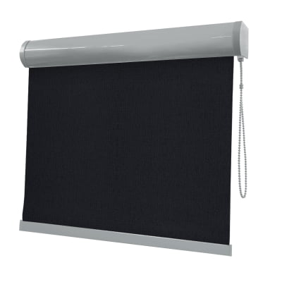 Cortina Rolô Preta Tecido Blackout Coleção TJ5661 Cor Black