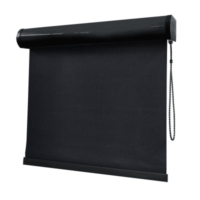 Cortina Rolô Preta Tecido Blackout Coleção TJ5661 Cor Black
