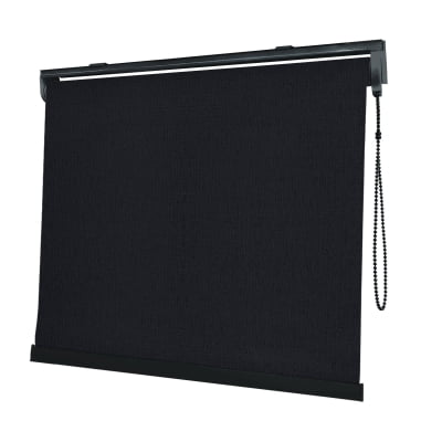 Cortina Rolô Preta Tecido Blackout Coleção TJ5661 Cor Black