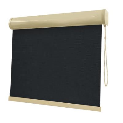 Cortina Rolô Preta Tecido Tela Solar Coleção Screen 1% Cor Black