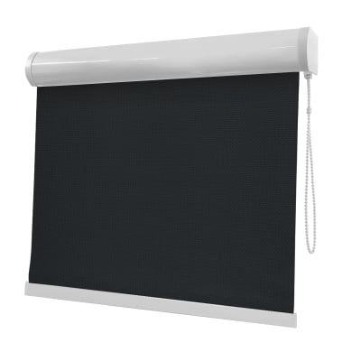 Cortina Rolô Preta Tecido Tela Solar Coleção Screen 1% Cor Black