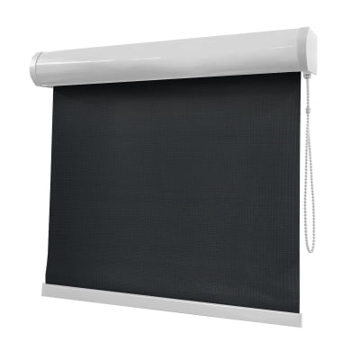 Cortina Rolô Preta Tecido Tela Solar Coleção Screen 1% Cor Black