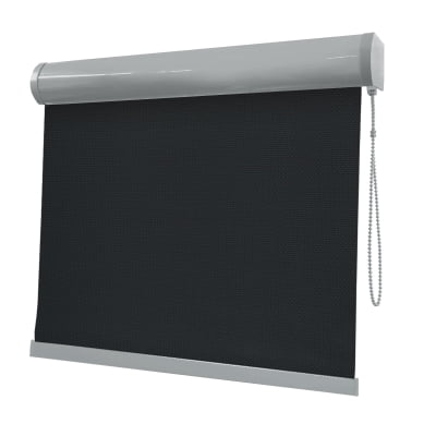 Cortina Rolô Preta Tecido Tela Solar Coleção Screen 1% Cor Black