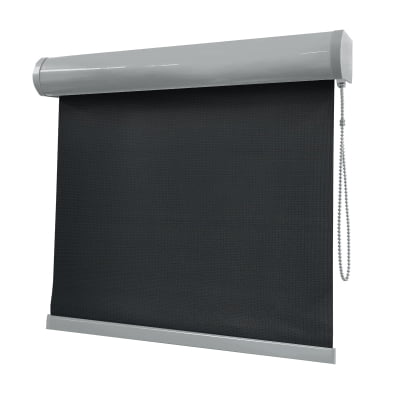 Cortina Rolô Preta Tecido Tela Solar Coleção Screen 1% Cor Black