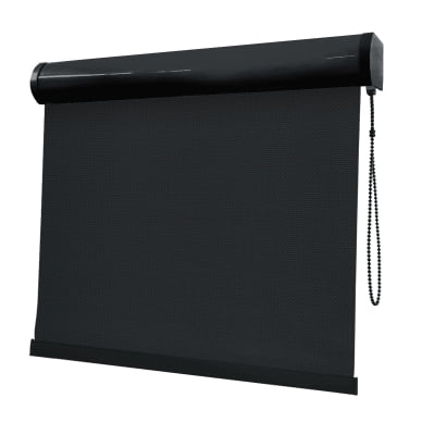 Cortina Rolô Preta Tecido Tela Solar Coleção Screen 1% Cor Black