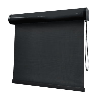 Cortina Rolô Preta Tecido Tela Solar Coleção Screen 1% Cor Black