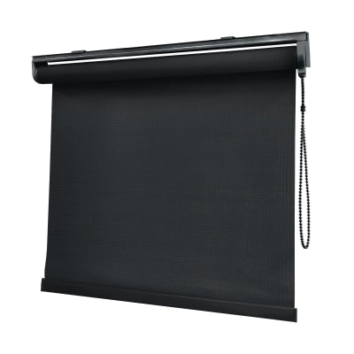 Cortina Rolô Preta Tecido Tela Solar Coleção Screen 1% Cor Black