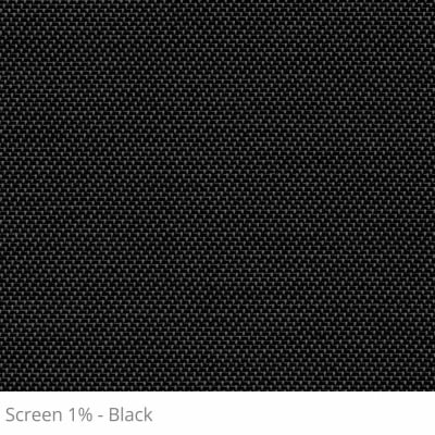 Cortina Rolô Preta Tecido Tela Solar Coleção Screen 1% Cor Black