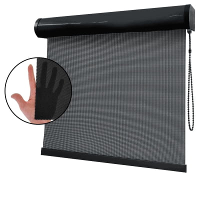 Cortina Rolô Preta Tecido Tela Solar Coleção Screen 3% Cor Black