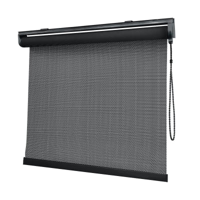 Cortina Rolô Preta Tecido Tela Solar Coleção Screen 5% Cor Preto