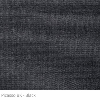 Cortina Romana Preta Tecido Blackout Coleção Picasso Cor Black