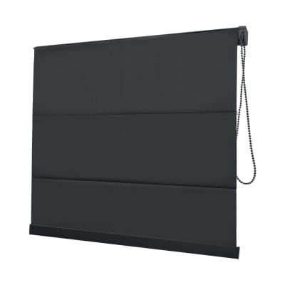 Cortina Romana Preta Tecido Blackout Coleção Pinpoint Cor Black
