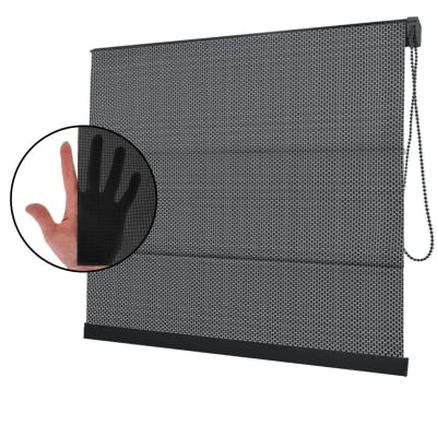 Cortina Romana Preta Tecido Tela Solar Coleção Screen 5% Cor Preto