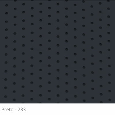 Persiana Horizontal Alumínio Preta Coleção 50mm Perfurada Cor 233