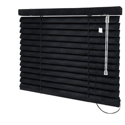 Persiana Horizontal Pvc Preta Coleção Couro Cor Black Persiana Horizontal Pvc Preta Coleção Couro Cor Black
