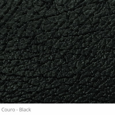 Persiana Horizontal Pvc Preta Coleção Couro Cor Black