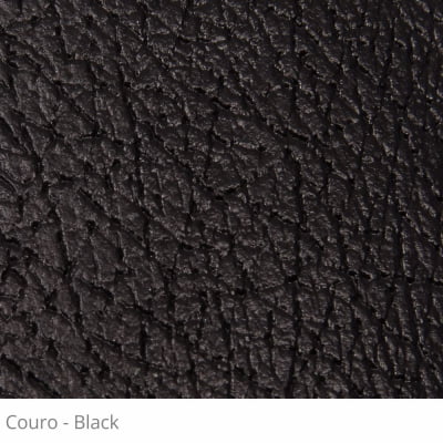 Persiana Vertical Preta PVC Coleção Couro Cor Black