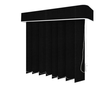 Persiana Vertical Preta Tecido Blackout Coleção Pandora Cor Black