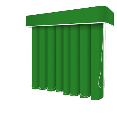Persiana Vertical Verde PVC Coleção Basic Cor Limão Persiana Vertical Verde PVC Coleção Basic Cor Limão