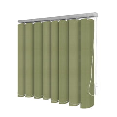 Persiana Vertical Verde PVC Coleção Soft Cor Verde Jade 
