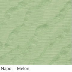Persiana Vertical Verde Tecido Translúcido Coleção Napoli Cor Melon 