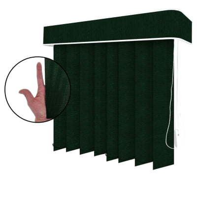 Persiana Vertical Verde Tecido Translúcido Coleção Nuance Cor Erica Persiana Vertical Verde Tecido Translúcido Coleção Nuance Cor Erica