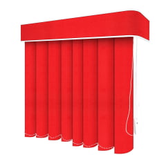 Persiana Vertical Vermelha PVC Coleção Soft Cor Vermelho