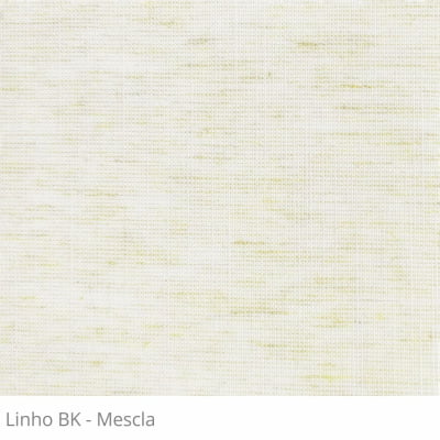 Cortina Rolô Natural Tecido Blackout Coleção Linho Cor Mescla