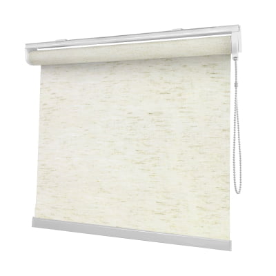 Cortina Rolô Natural Tecido Blackout Coleção Linho Cor Mescla